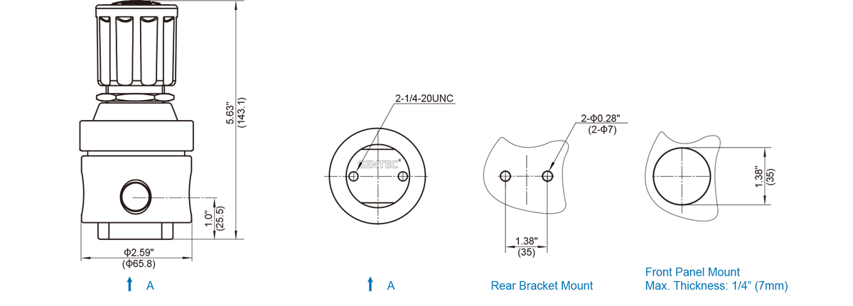 GENTEC R22 Series Medium Flow Regulator